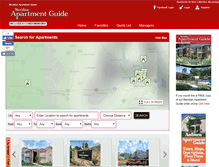 Tablet Screenshot of meridianapartmenthome.com